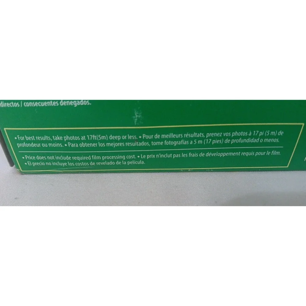 FujiFilm Quick‎ Snap Camera Waterproof One Time Use 27 Exposure 800 Film READ
